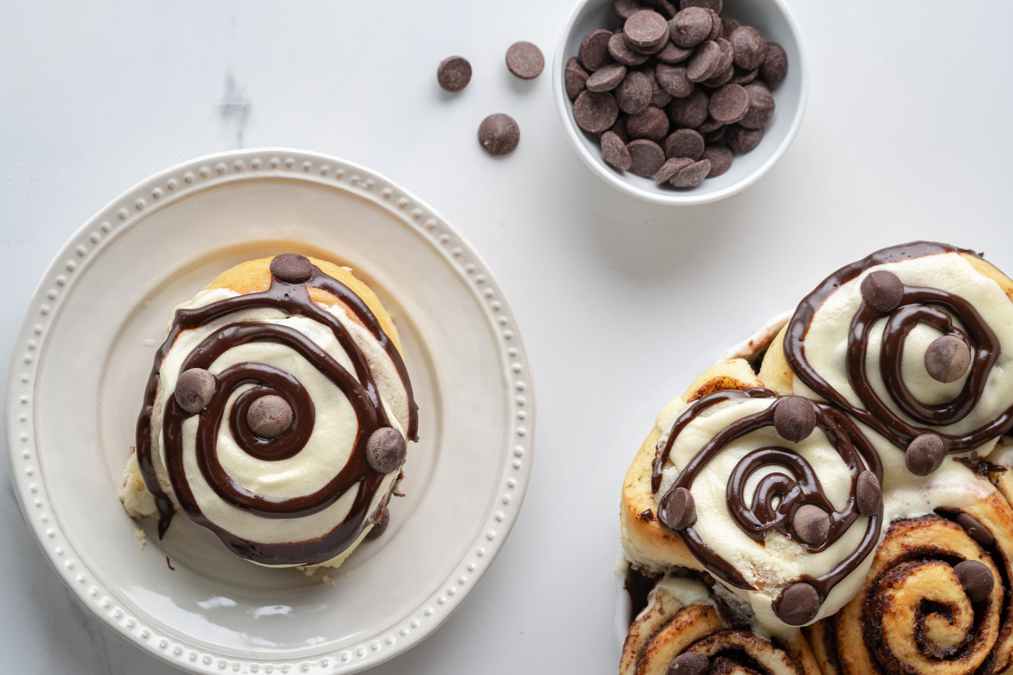 Dark Chocolate Cinnamon Rolls
