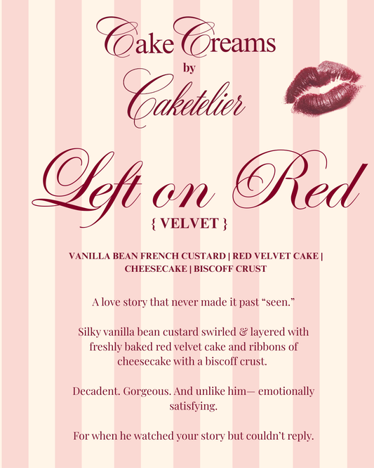 Left On Red { Velvet } - Red Velvet Cheesecake CakeCream