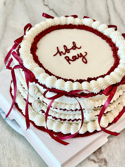 Vintage Luxe Cake - 8” Round