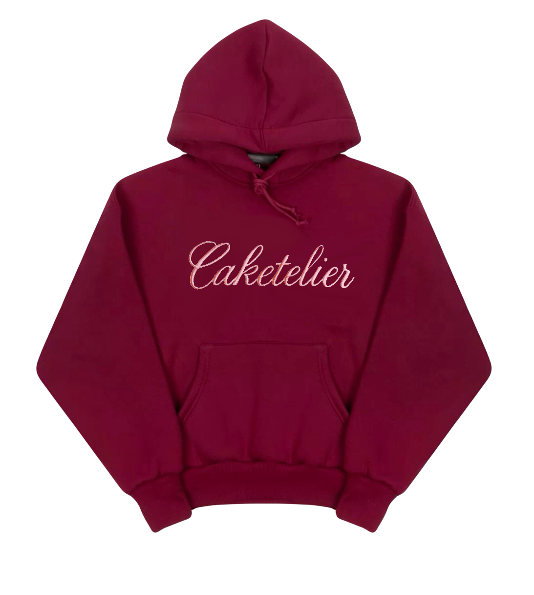 Caketelier Signature Embroidered Hoodie - Cherry