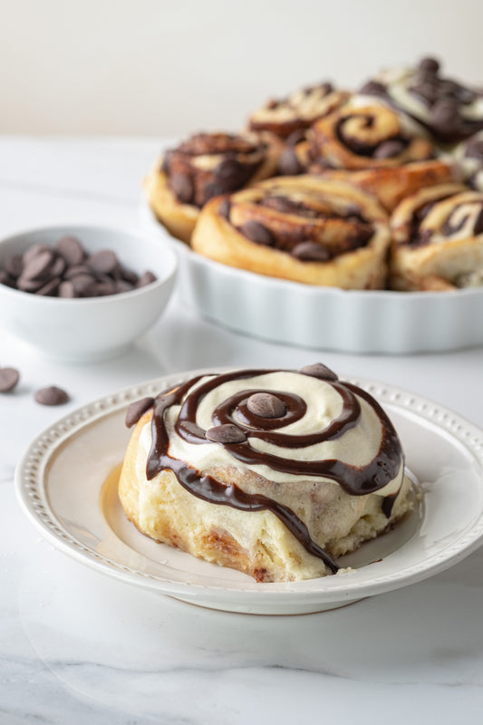 Dark Chocolate Cinnamon Rolls