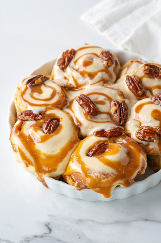 Toffee Pecan Cinnamon Rolls - Coming Soon