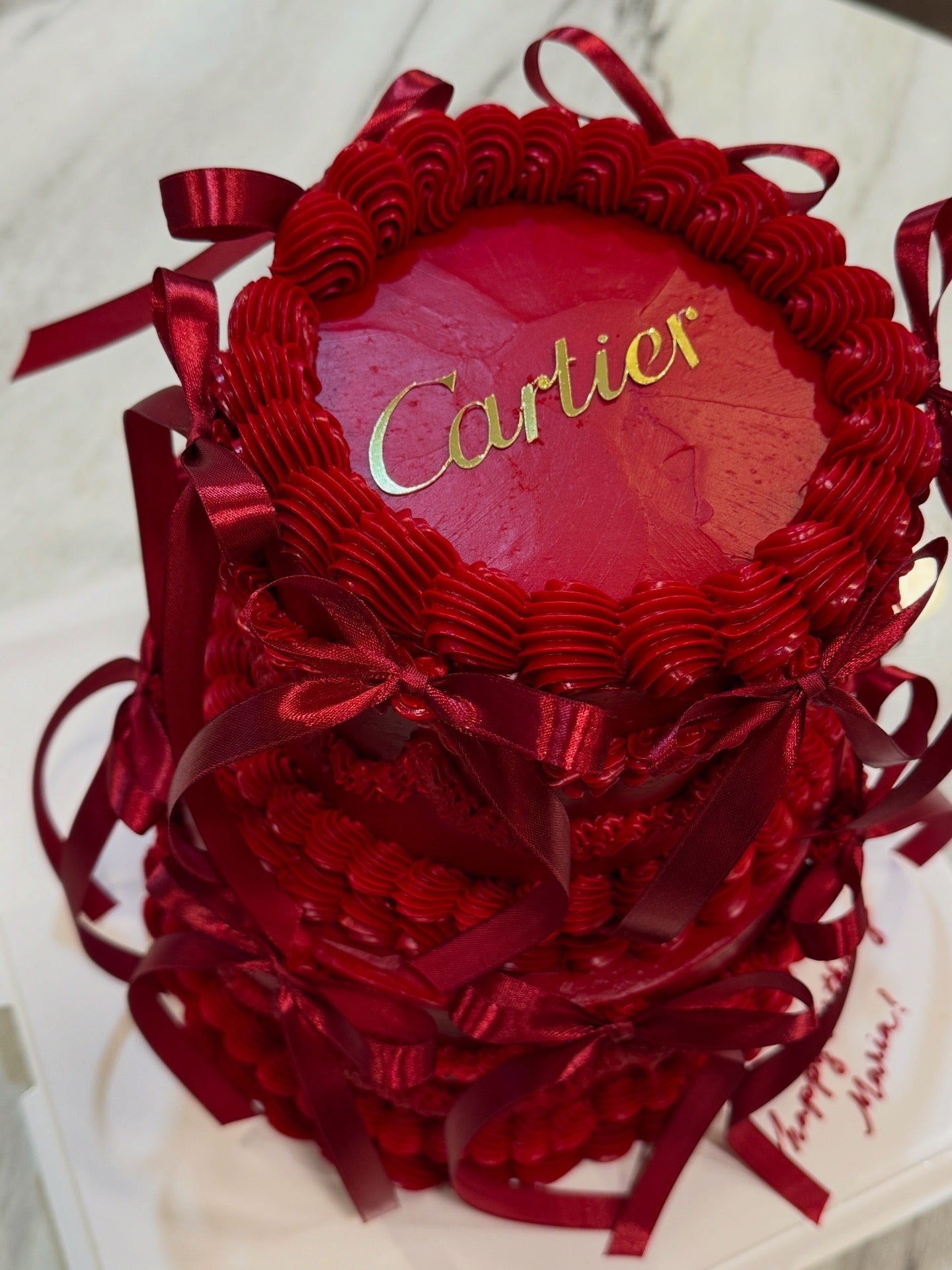 Ultra-Luxe Two-Tier Vintage Luxe Cake - 8” & 6” Tiers