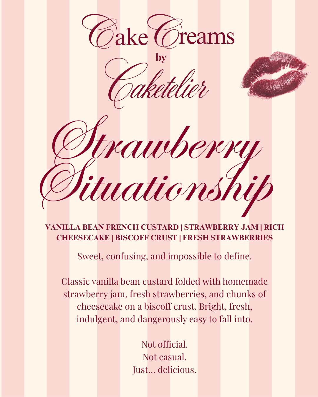 Strawberry Situationship - Strawberry Cheesecake CakeCream
