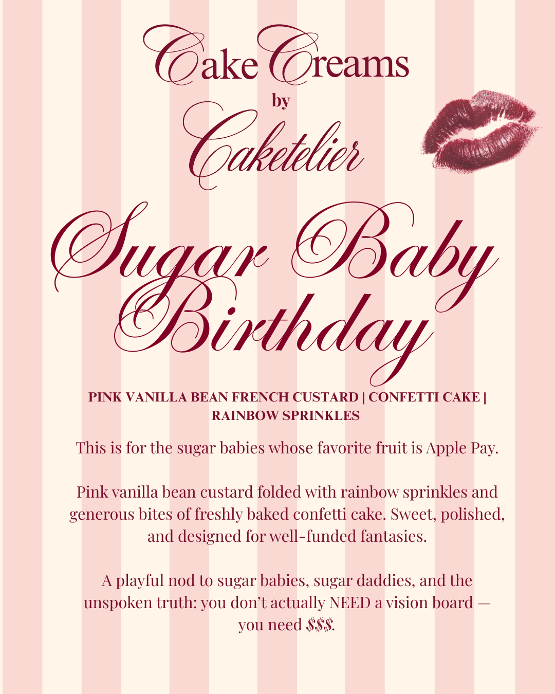 Sugar Baby Birthday - Birthday Cake CakeCream