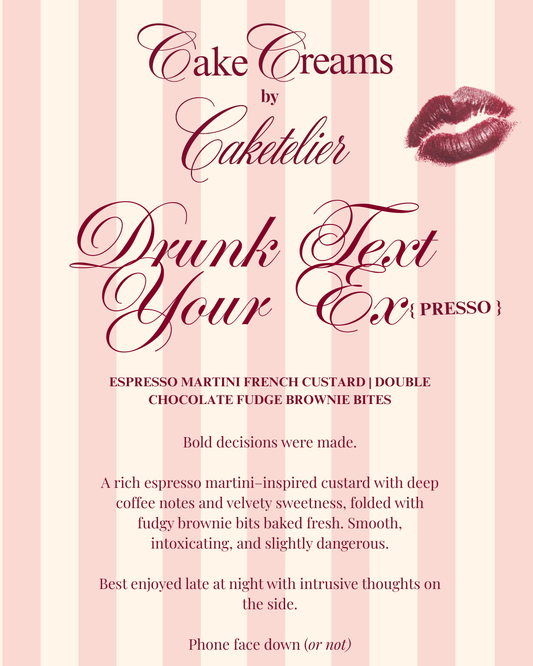 Drunk Text Your Ex {Presso} - Espresso Martini-Brownie CakeCream
