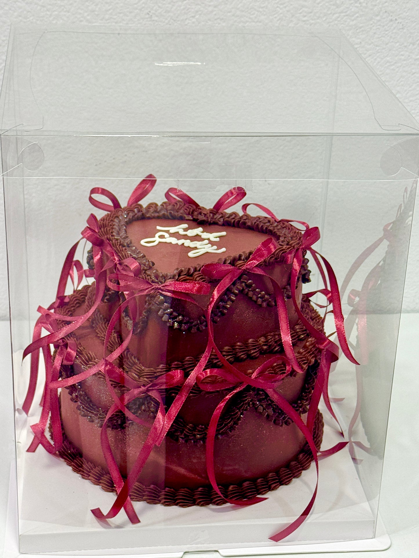 Two-Tier Bordeaux Cake