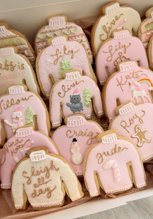Holiday Sweater Cookies (Custom)
