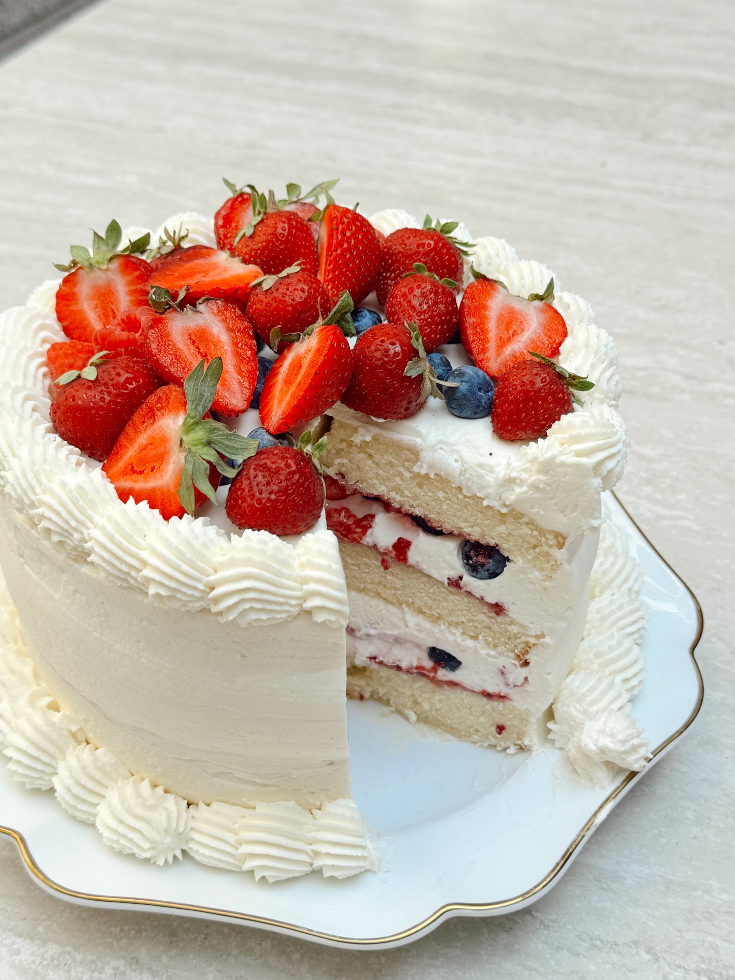 Luxury Strawberry Chantilly Cake ft. Harry’s Berries