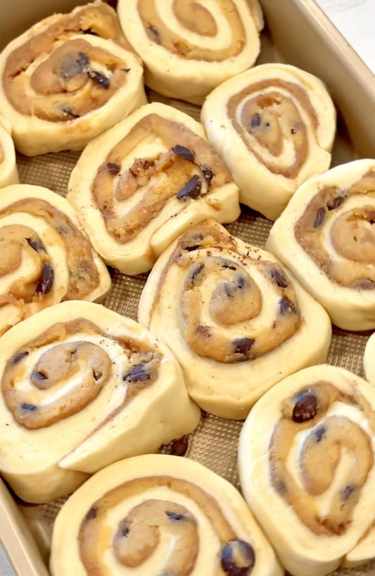 Cookie Dough Cinnamon Rolls