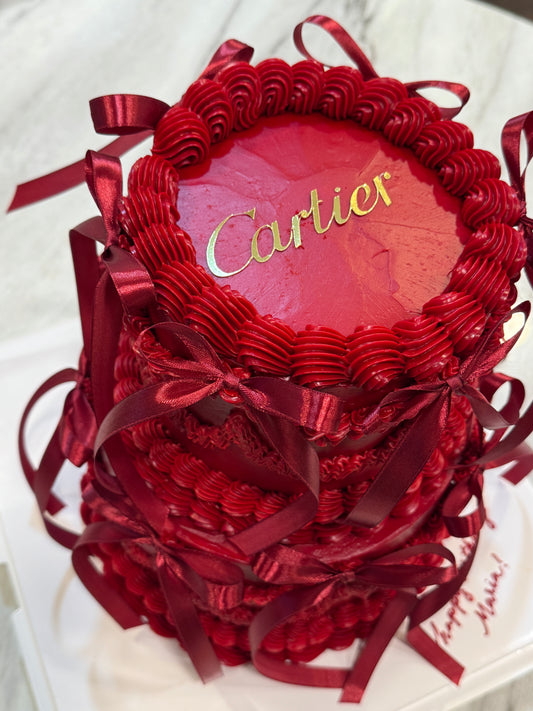 Ultra-Luxe Two-Tier Vintage Luxe Cake - 8” & 6” Tiers