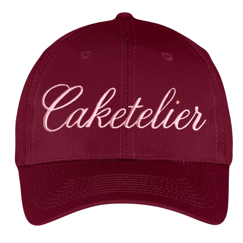 Caketelier Signature Embroidered Cap - Cherry