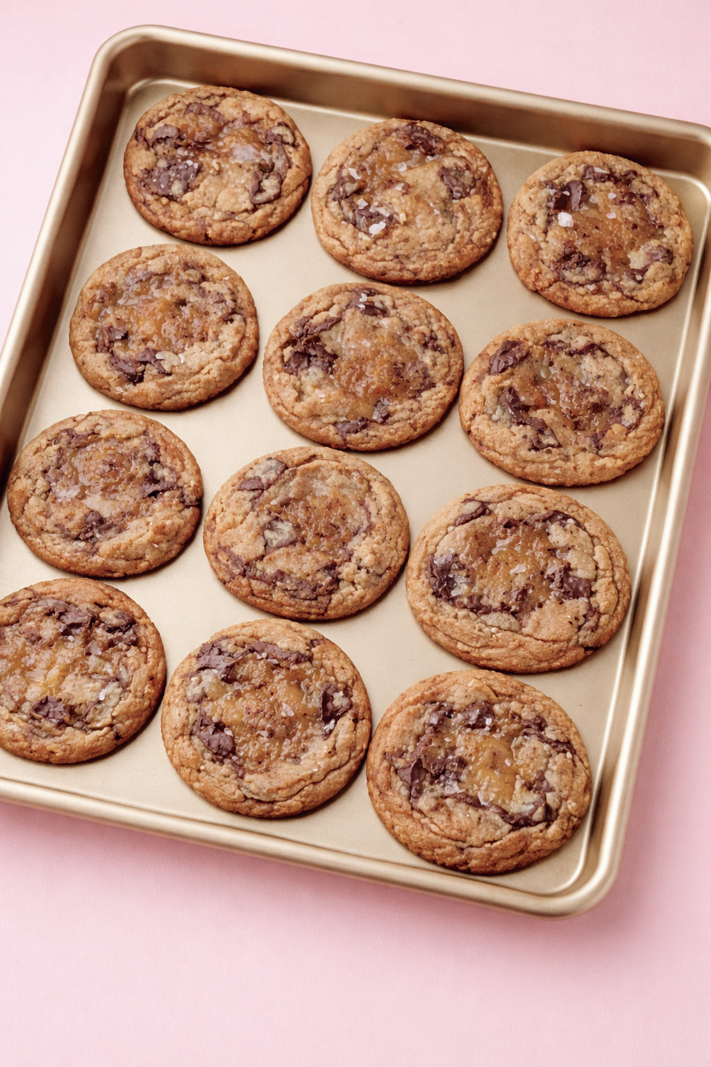 Salted English Toffee Brown Butter Cookies with 70% Dark Chocolate - 1 Dozen (Contains nuts) - Ships Nationwide