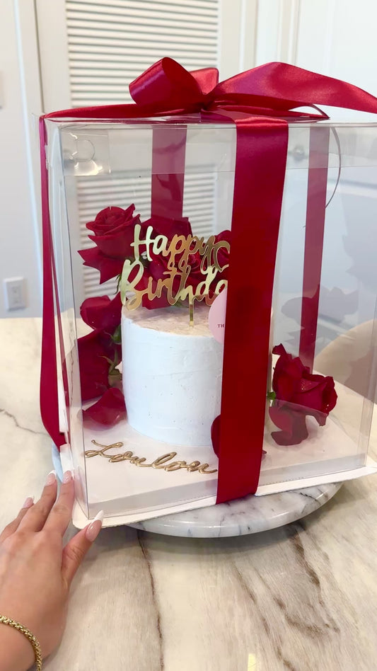 Mini Holiday Rose Cake - 6”